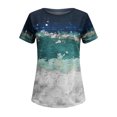 thumbnail image 4 of Pompotops Blouse Décontractée Ample pour Femme, Mode, Imprimée, Col Rond, T-Shirt, Chemises, Blouse, T-Shirt Imprimé, Liquidation, 4 of 5