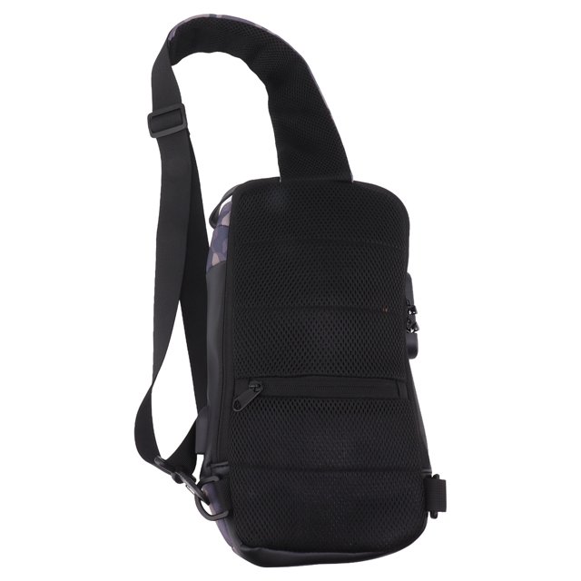Body Messenger Bag ,Waterproof Scratch Proof Small Minimalist Sling Bag Minimalist Chest Shoulder Backpack Anti Theft Combination Lock Messenger Bag