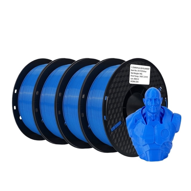 4KG PLA Filament 1.75mm 3D Printing Plastic Material, No Bubble Eco-friendly Multiple Color For FDM 3D Printers ,Smoother Printing Experience