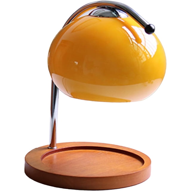 Lampe Chauffe-Bougie Aromathérapie Chauffe-Bougie à Intensité Réglable Rétro Décorative Fondoir de Bougie d'Aromathérapie Lampe de Fusion pour Chambre Bureau Assiette Ronde (Orange)