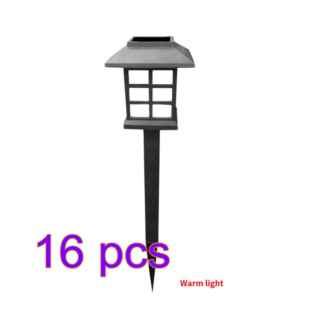 Youkk 16PCS Ground Lamp Solar Power Square Garden Lamp Outdoor LED Night Light for Path Walkway, Warm Light