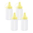 thumbnail image 2 of S SERENABLE 4Pcs Small Bottles Portable Food Storage Container Seasoning Bottles Bottle Yellow, 2 of 9
