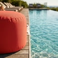 thumbnail image 3 of Pouf intérieur/extérieur Gouchee Home Soleil – Pouf rouge hydrofuge rembourré de billes de polystyrène, léger et résistant, pour terrasse, balcon ou salon, 3 of 14