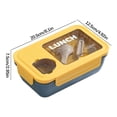 thumbnail image 3 of pstuiky Lunch Box, Plastic Lunch Box Fresh-keeping Box Microwave Oven Heating Sealed Thermal Insulation Bento Box Lunch Box with Tableware 1100ML Ice Packs for Lunch Boxes Lunch Bag Sale, 3 of 3