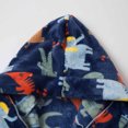 thumbnail image 4 of Dvkptbk Kids Fleece Hooded Bathrobes, Warm Graphic Soft Fuzzy Bath Robe for Kids Soft Robe Sleepwear with Belt 3-4 Years, 4 of 9