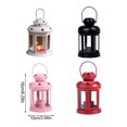 thumbnail image 2 of Candle Stand Star Metal Wind-proof Iron Star Hollow Hanging Lantern Multi-Color Decorations Craft Candlestick Bedroom Tabletop Coffee Shop White, 2 of 5