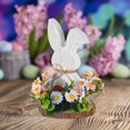 thumbnail image 2 of Binwennn Easter Bunny Decoration Wooden Table Centerpiece Rabbit Easter Tabletop Spring Decoration Farmhouse Easter Decorations For Home Kitchen Dining Room Keepsake Christmas Ornament Christmas Bulbs, 2 of 8