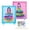 Rose, variante sur Bricolage Peinture Filles Poking Peinture Autocollant Planche Cadeaux Amusants pour Petite Éducatif Violet