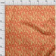 thumbnail image 3 of oneOone Velvet Orange Fabric African Sewing Craft Projects Fabric Prints By Yard 58 Inch Wide, 3 of 4