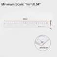 thumbnail image 2 of Unique Bargains 2pcs Unbreakable Flexible Rulers 20cm PVC Shatterproof Folding Plastic Ruler with Wavy Lines, Transparent, 2 of 6