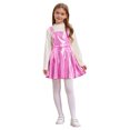 thumbnail image 2 of RUNQHUI Robe Évasée pour Filles Fête d'Anniversaire Robe à Bretelles Jupe Plissée Vêtements de Carnaval Rose 12, 2 of 6
