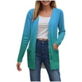 thumbnail image 1 of Gubotare Cardigans pour Femmes avec Poches, Décontractés, Légers, à devant Ouvert, Chandails Cardigan pour Femmes (Vert,G), 1 of 8