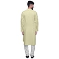 thumbnail image 2 of Atasi Cotton Long Kurta For Men Designer Clothing Button Down Solid Ethnic Kurtas, 2 of 4