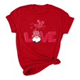 thumbnail image 4 of Pisexur T-shirt de la Saint-Valentin Haut T-shirt de la Saint-Valentin pour Femme Amour Imprimé T-shirt à Manches Courtes Haut à Manches Courtes Col Rond Haut/chemise, 4 of 5