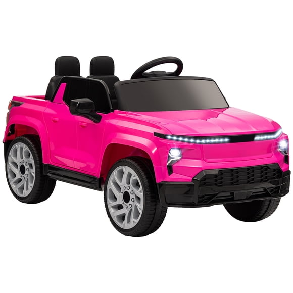 Qaba CHEVROLET Licensed Kids Ride on RC Car, 12V Toddler Ride on Toy, Gift for Boys & Girls, Pink