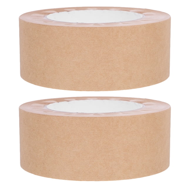 MOVTOTOP Light Brown Paper Tape for DIY Crafts with Reliable Fixation and Artwork Protection 2 Rolls