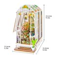 thumbnail image 3 of DIY Book Nook Kit Bookshelf Insert Decor Alley with Music Book Box Nook, 3 of 8