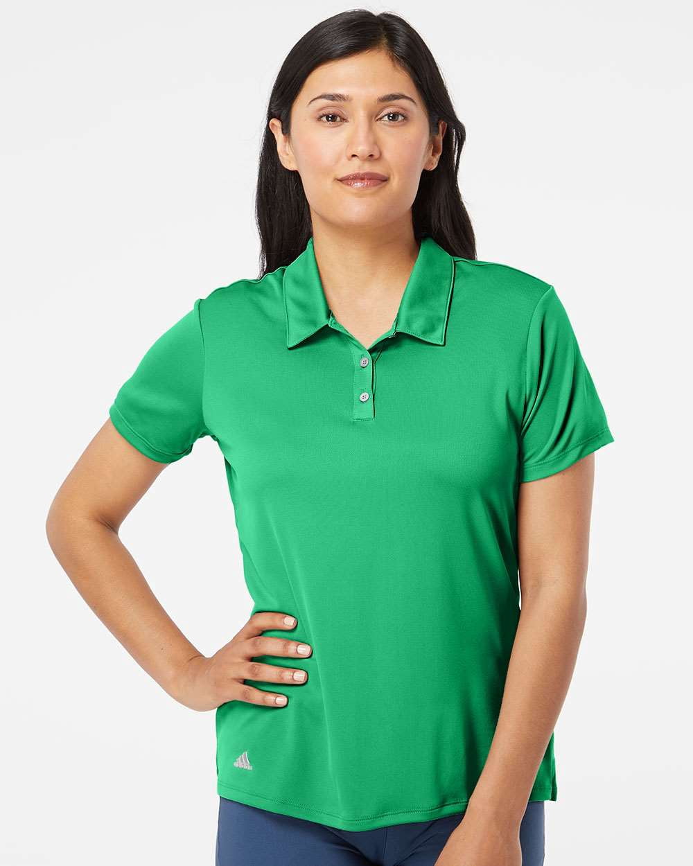 Adidas Womens Performance Polo, S, Green