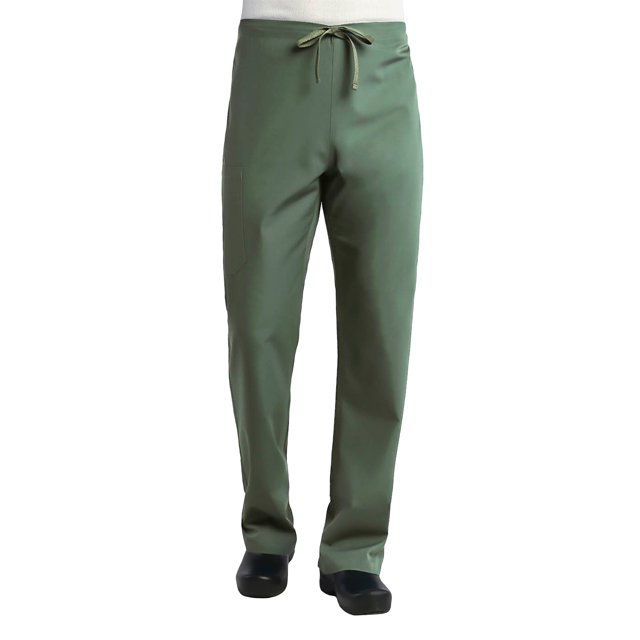 Red Panda Unisex Straigh Leg Drawstring Scrub Pant Small Petite Olive
