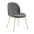 thumbnail image 1 of Chaise Plata Decor Velvet avec pieds en acier inoxydable doré, 1 of 1