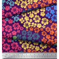 thumbnail image 2 of Soimoi Poly Georgette Fabric Artistic Flower Decor Fabric Printed Yard 42 Inch Wide, 2 of 3