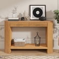 thumbnail image 1 of Noble House Table Console avec Tiroirs de Rangement, Table d'Entrée Étroite Moderne en Bois pour Salon et Couloir, Brun, 1 of 6
