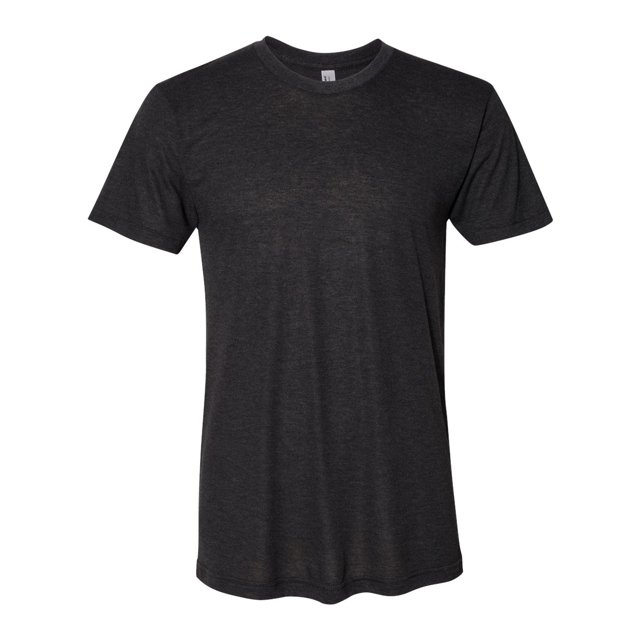 American Apparel - Triblend Track Tee, XL, Tri-Black