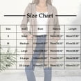 thumbnail image 3 of HAiming Womens over Size Solid Color Long Hoodie Jacket Casual Long Sleeve Drawstring Hooded Sweatshirt, 3 of 9