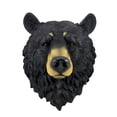 thumbnail image 1 of Black Bear Head Wall Sculpture, 16 Inch Realistic Bust, 1 of 4