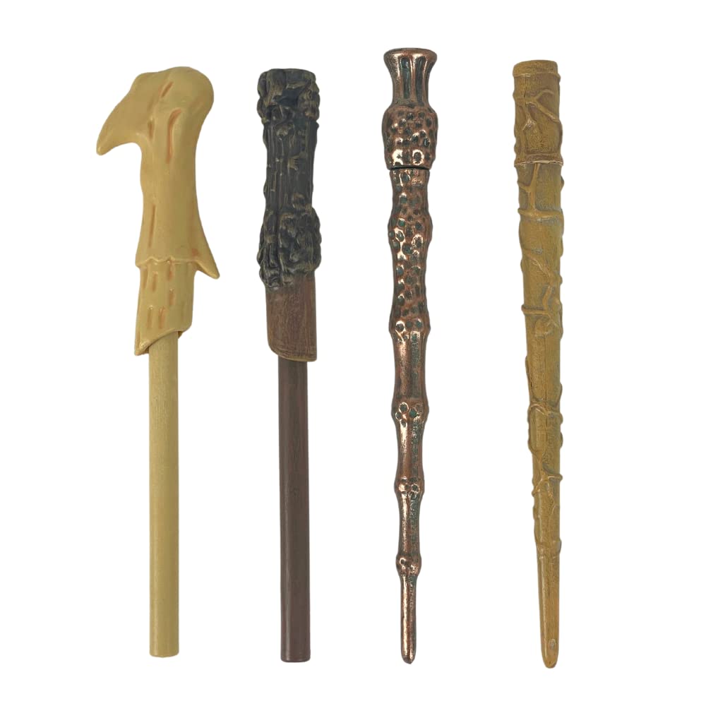 Harry Potter Stylos à Bille avec Boîte d'Exposition, Encre Noire, 4 Unités