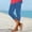 Blue, variant on PEZHADA Women's High Waisted Capri Leggings with Pockets, Yellow