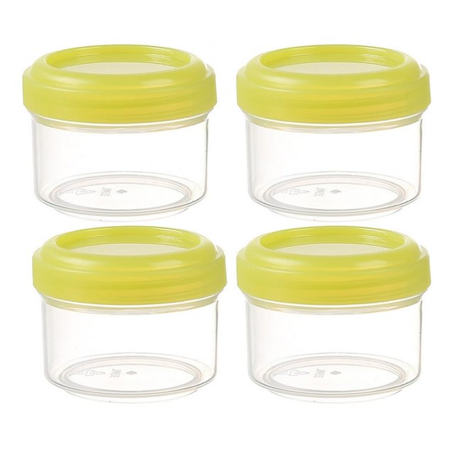 SUTENGDA Salad Dressing Container- 35ml Small Containers with Lids Leakproof Condiment Containers Reusable Plastic Sauce Containers Stackable Small Dipping Sauce Cups Set Without BPA (4