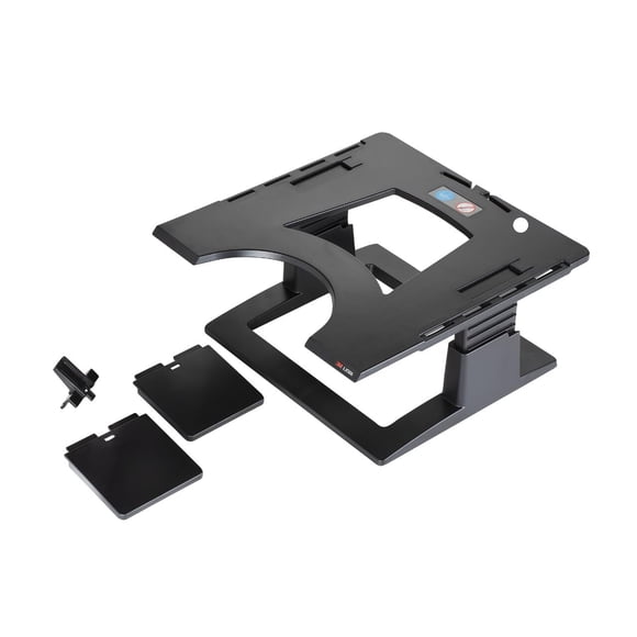 3M Adjustable Laptop Stand, Raise Height 4" - 6" to Reduce Neck Strain, Non-Skid Base, Cooling Vents, Laptop Riser