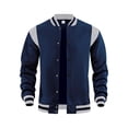 thumbnail image 1 of Cardigan Décontracté à Fermeture Éclair pour Homme avec Col Montant et Manches Longues, 1 of 6