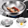 thumbnail image 2 of SXcggal Titanium Pan With Lid 2025 Durable Scratch Non Stick Titanium Pan For Cooking Healthy Unbreakable Multitaskig Cookware, 2 of 9