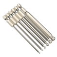 thumbnail image 4 of 1pc Ball End Hex Screwdriver Bit Metric Hex Bit 100mm Long Magnetic Driver Bit Alloy Steel 1/4 Inch Hex Screwdriver Bit H2.5-H8, 4 of 8
