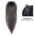 thumbnail image 2 of yeacher Light Brown Clip-In Waterfall Ponytail Hair Extension - Natural Look, Easy to Wear, Reusable Synthetic Fiber Wig for Any Occasion, 2 of 6