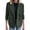#0394-Army Green, variant on Ailaofu Women's Lapel Button Knitted Patchwork Sleeve Casual Coat Cropped, Cropped Double Breasted Coat Sweater Blazer