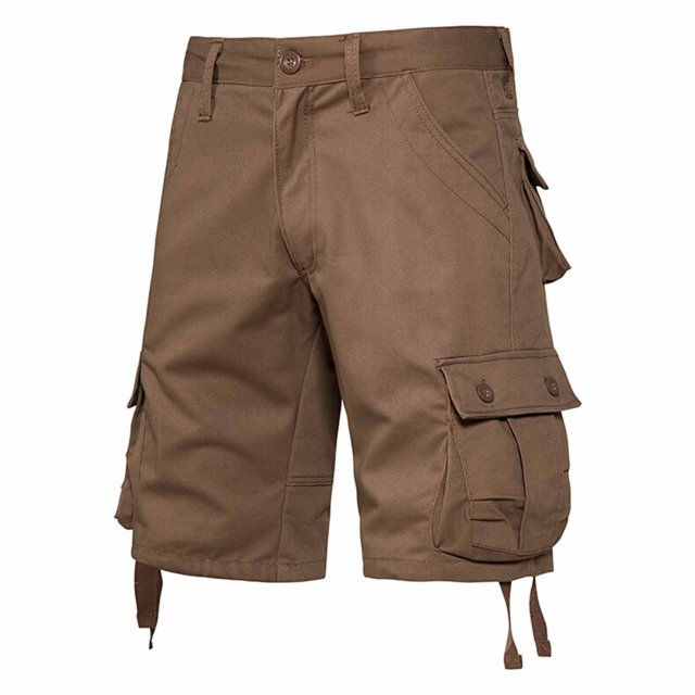 Styesk Mens Shorts Men's Pockets Cargo Pants Casual Button Classic Summer Short With Multi Pockets