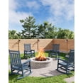 thumbnail image 2 of HDPE Outdoor Rocking Chair for Adults - All-Weather Resistant High Back Porch Rocker for Patio & Front Porch - Navy Blue, 2 of 8