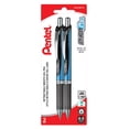 thumbnail image 1 of EnerGel Retractable Liquid Gel Pen, (0.5mm) Needle Tip, Black Ink, 2PC Pack, 1 of 1