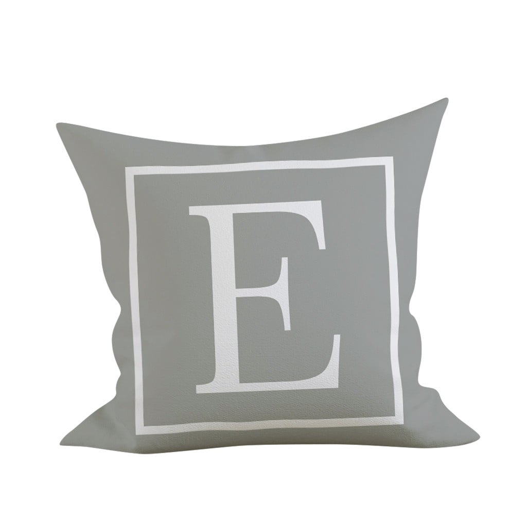 RKSTN Coussin 45x45 cm Décoration de Chambre d'Enfant Coussin Alphabet Anglais Décorations de Noël