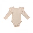 thumbnail image 1 of EYIIYE Barboteuse à Manches Longues pour Bébé Garçon Fille en Coton, Justaucorps à Volants, 1 of 6