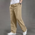 thumbnail image 2 of Mustard Yellow Cargo Sport Athletic Brunch Jogger Going Out Pants for Man Summer Fall Loose Fit Overall Straight Leg Basic Long Leg Jumpsuits Pants Unitard Mens 2025 Clothing 3XL, 2 of 5