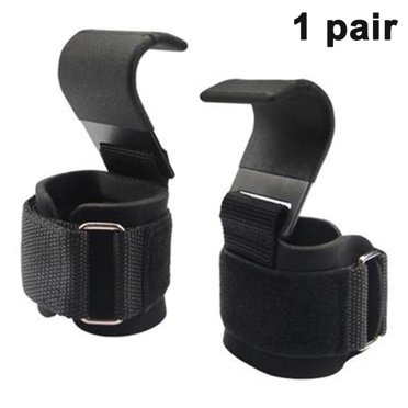 1 Paire de Crochets de Poignet pour Musculation - Gants de Levage et Coussinets de Poignée pour Ceinture d'Assistance