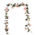 thumbnail image 1 of Fridja 69 Heads Artificial Rose Vine Hanging silk roll Flowers for Wall Decor Rattan, 1 of 3
