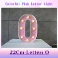 thumbnail image 2 of JilgTeok 2 Packs Colorful Light Up Letters LED Letter Lights for Proposal Statement Birthday Party Wedding Home Bar Decoration Scene Decorative Light Clearance, 2 of 3