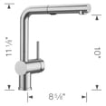 thumbnail image 2 of Blanco 526366 1.5 GPM Linus Pull Out Kitchen Faucets - PVD Stainless Steel, 2 of 4