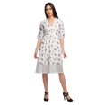 thumbnail image 1 of Moomaya Robe Imprimée Longueur Genou pour Femmes Grande Taille Vêtements Décontractés Tenue d'Été, 1 of 4