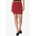 thumbnail image 2 of Jupe Tube Double Couche Taille Haute en Coton Extensible Basique pour Femmes, 2 of 7